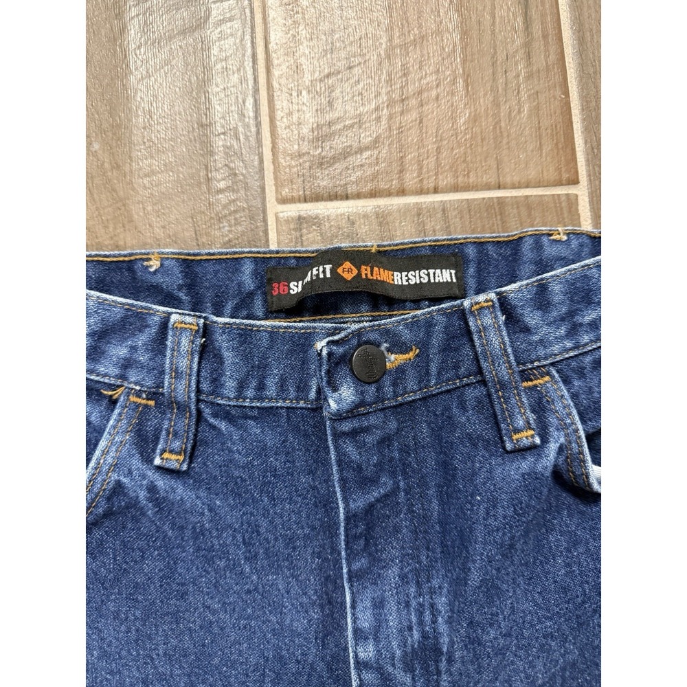 Wrangler FR Slim Fit Denim Jeans Mens Size 32x38  Flame Resistant FR36MWZ - Picture 4 of 8